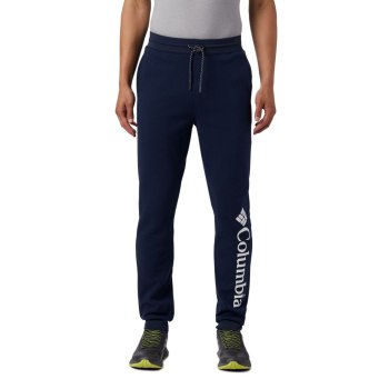 Columbia Broek Heren, Lodge Double Knit Jogger Donkerblauw, 72FXPGENK